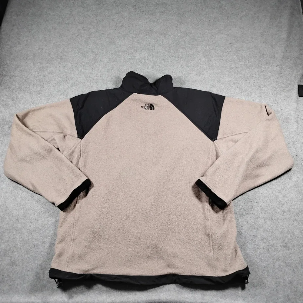 Vintage The North Face Fleece Jacket Men XL Beige Vintage 90s Made In USA Zip Up